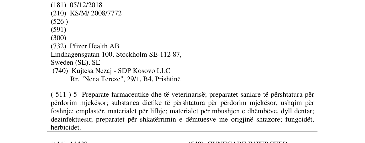 Zëri i markës GENOTROPIN në buletin