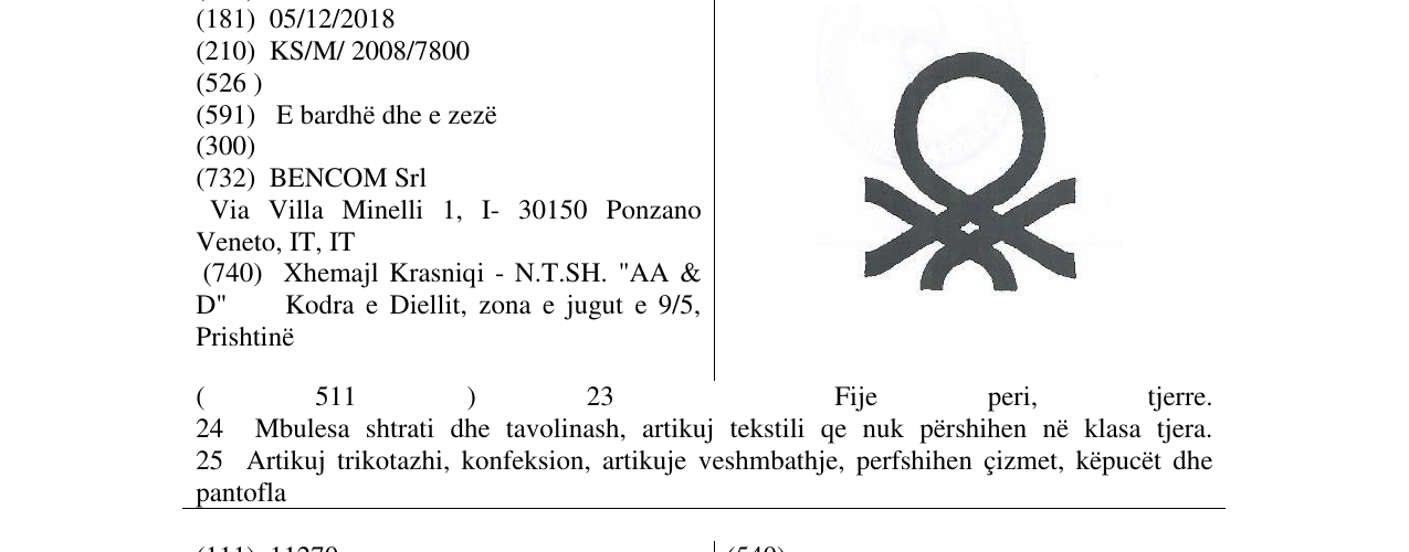 Zëri i markës Markë figurative në buletin