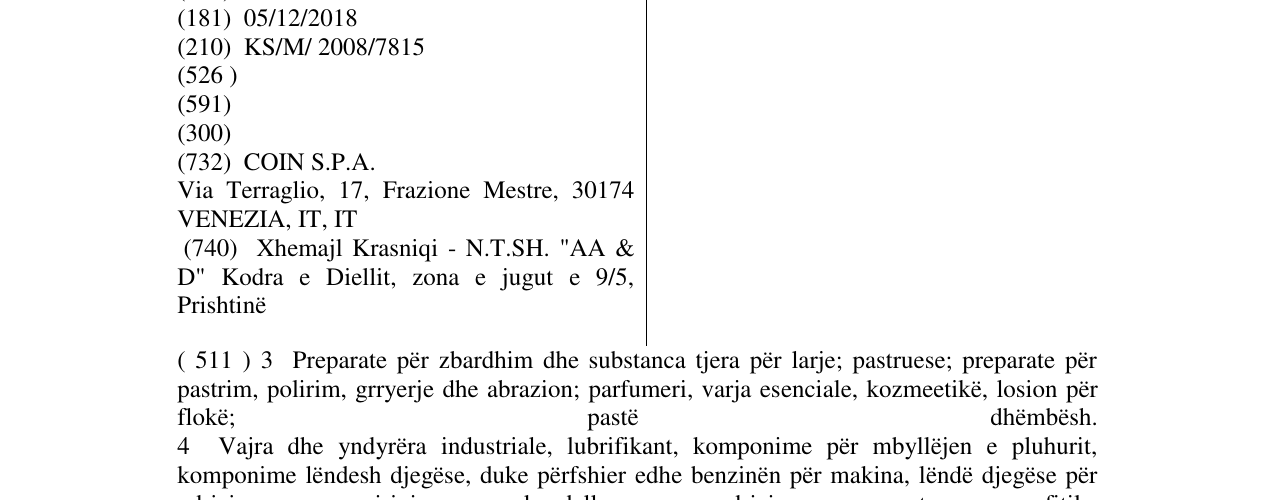 Zëri i markës THERMAE në buletin