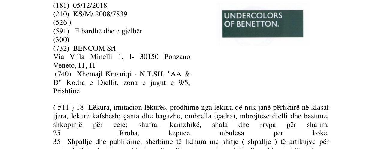 Zëri i markës . në buletin