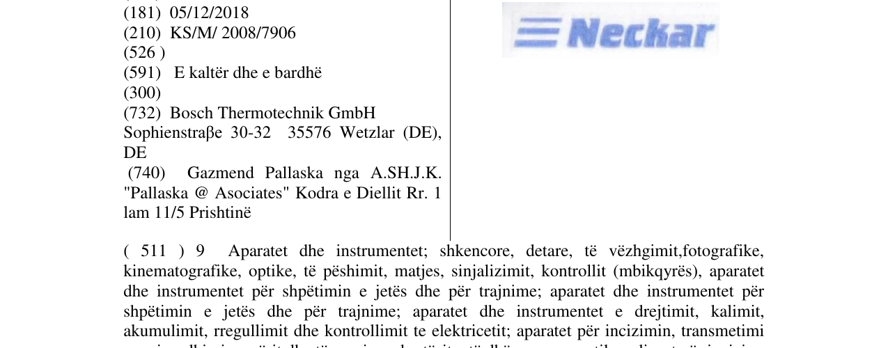 Zëri i markës Markë figurative në buletin