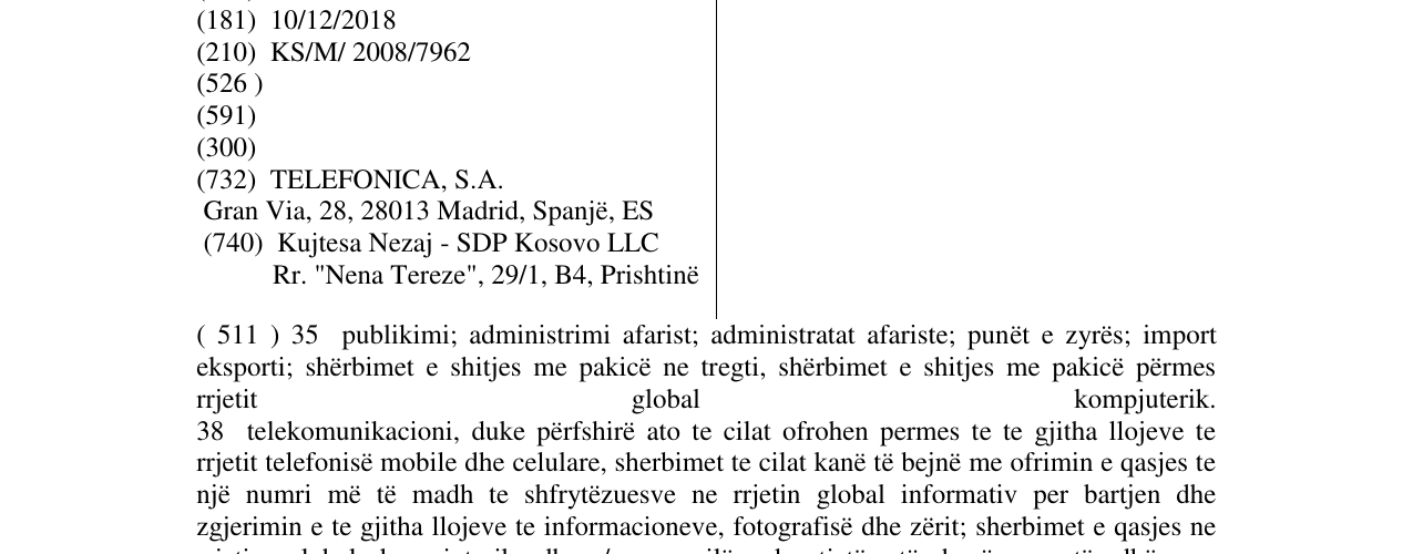 Zëri i markës TERRA në buletin