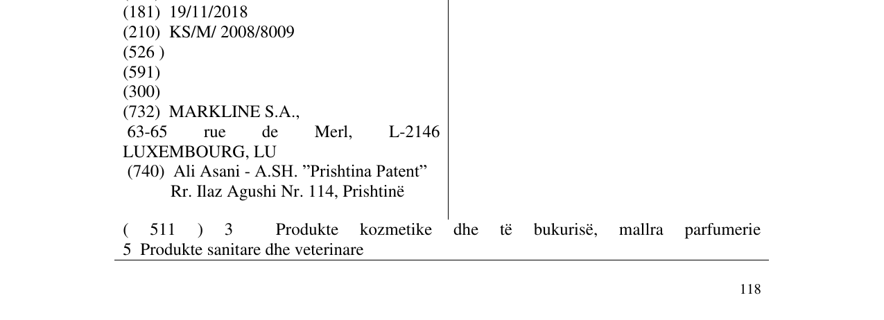 Zëri i markës MATIS në buletin
