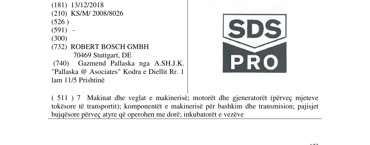 Zëri i markës SDS PRO në buletin