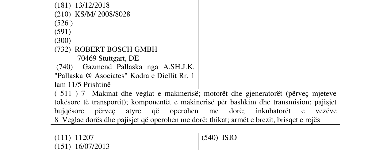 Uneo markasının bültendeki kaydı