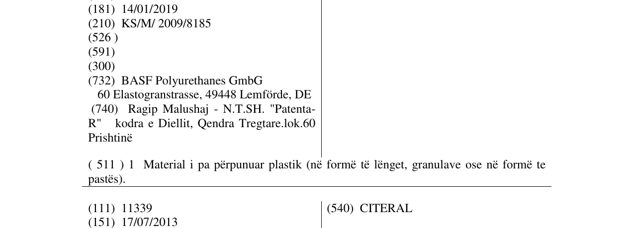 Zëri i markës ELASTOPAL në buletin