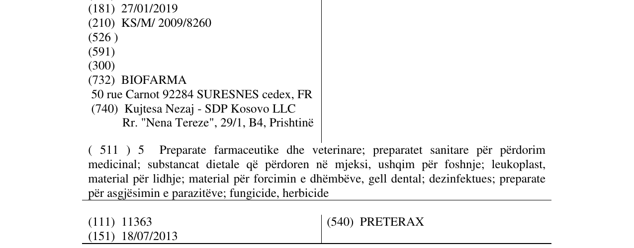 Zëri i markës HYPERIUM në buletin