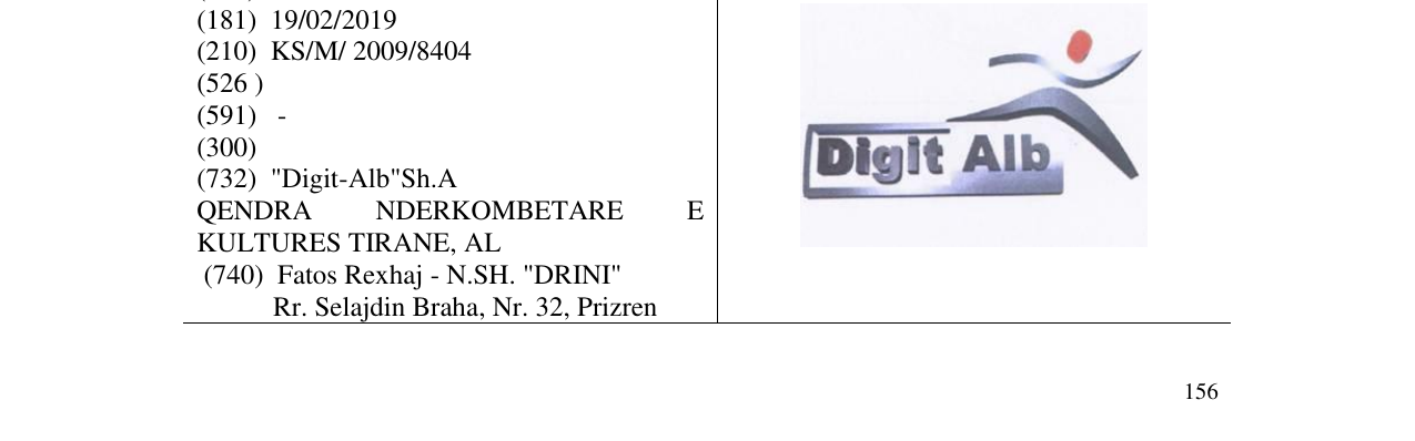 Zëri i markës Digit Alb në buletin