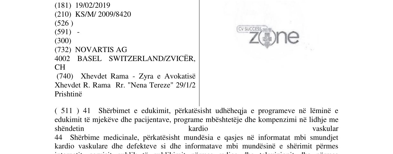 Zëri i markës ZONE në buletin