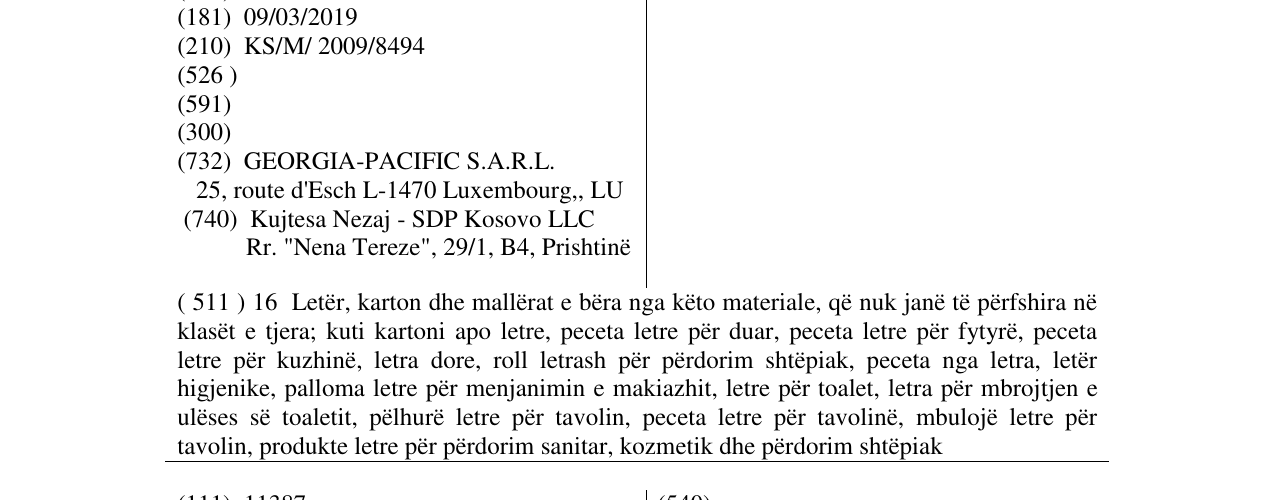 Zëri i markës DELICA në buletin
