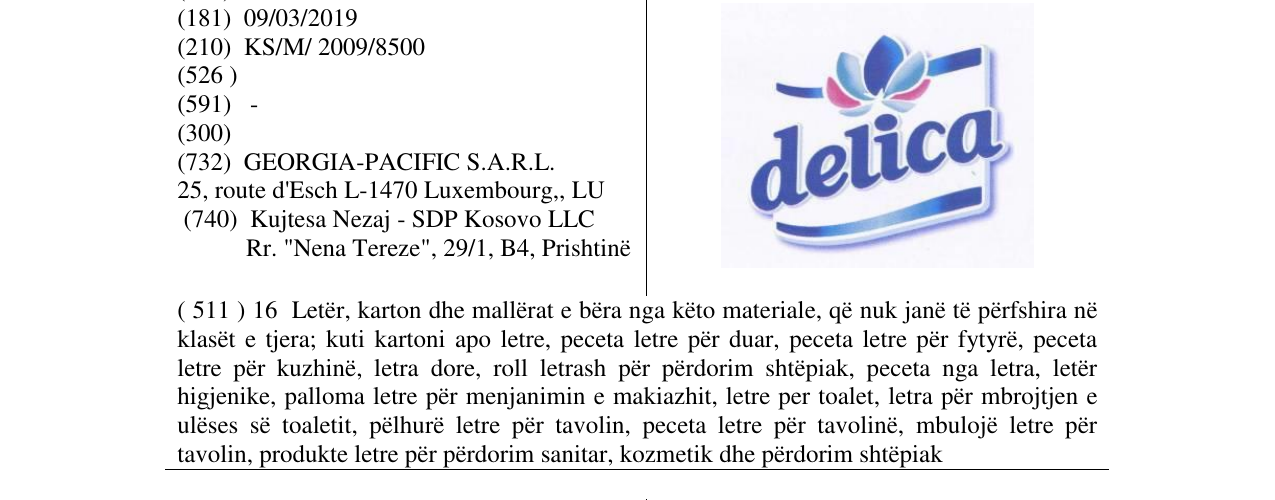 Zëri i markës delica në buletin