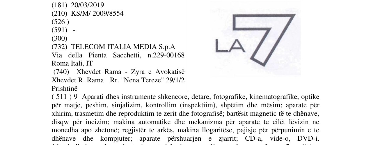 Zëri i markës Markë figurative në buletin