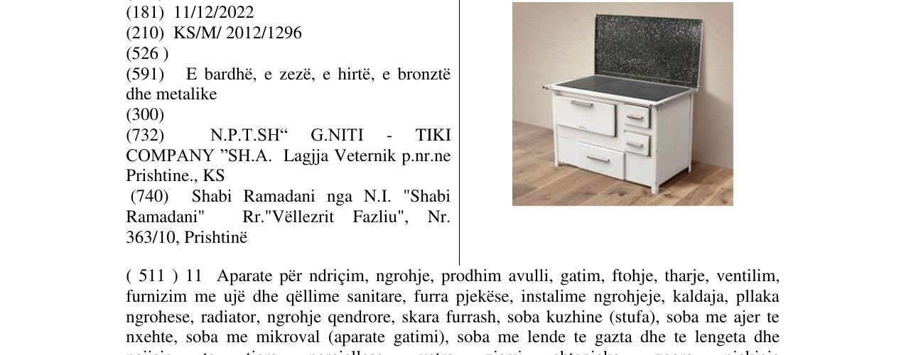 Zëri i markës Smederevac MBS 9 në buletin