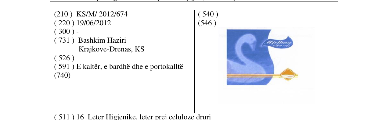 Zëri i markës Mjellma në buletin