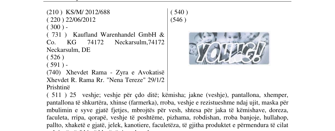 Zëri i markës YOUNG! në buletin