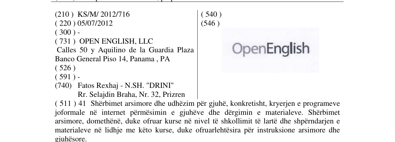 Zëri i markës OpenEnglish në buletin