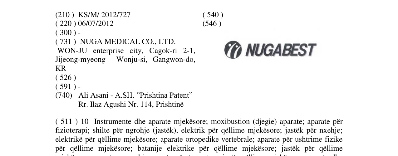 Zëri i markës NUGABEST në buletin