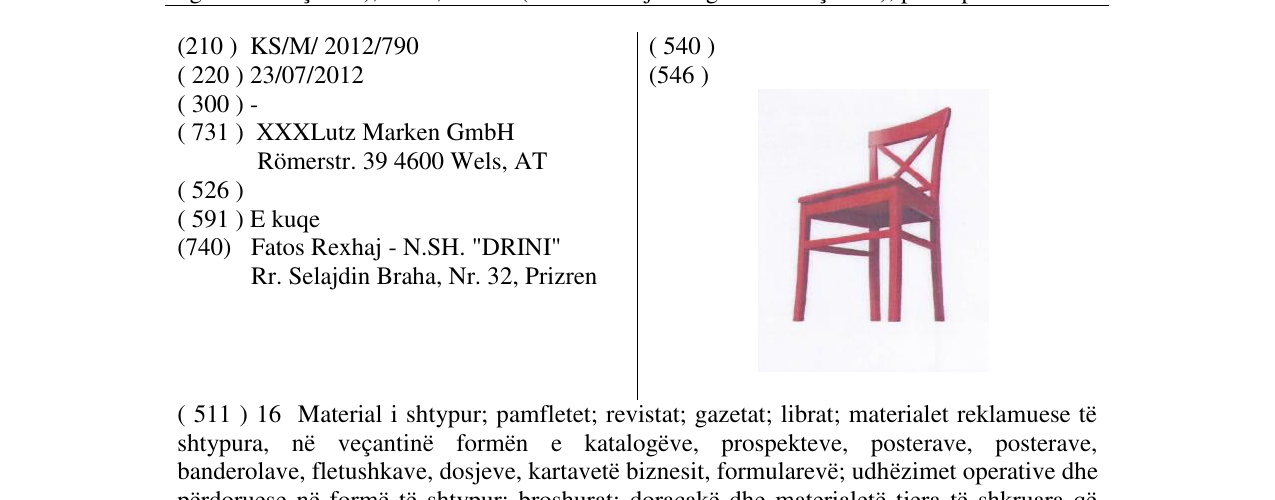 Zëri i markës Markë figurative në buletin