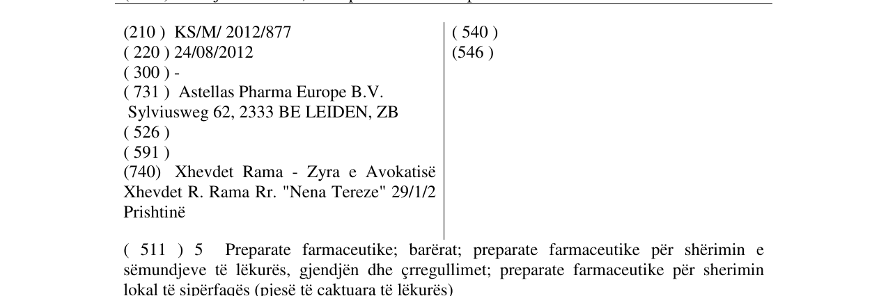 Zëri i markës LIPOBASE REPAIR në buletin