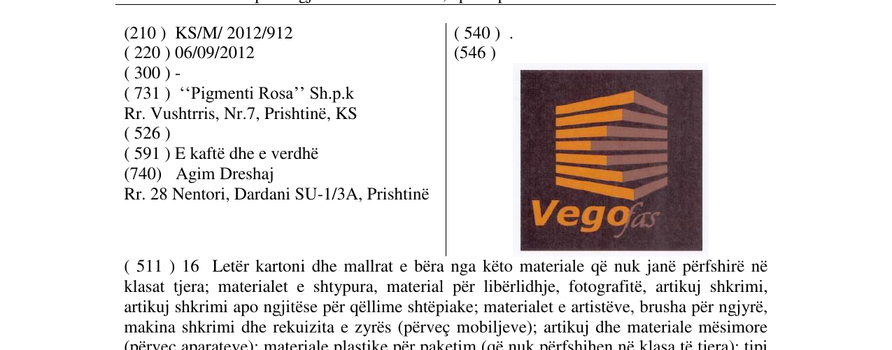 Zëri i markës . në buletin