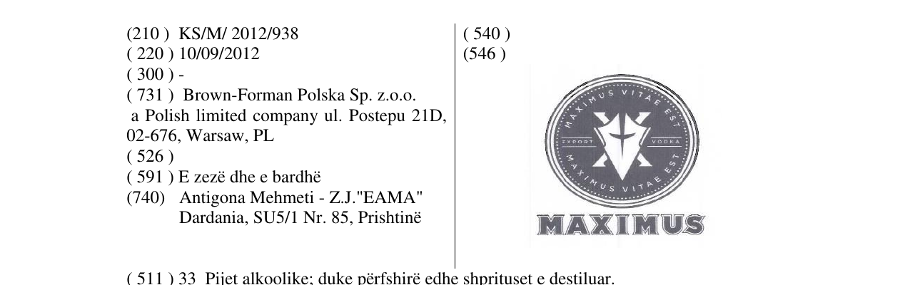 Zëri i markës MAXIMUS në buletin