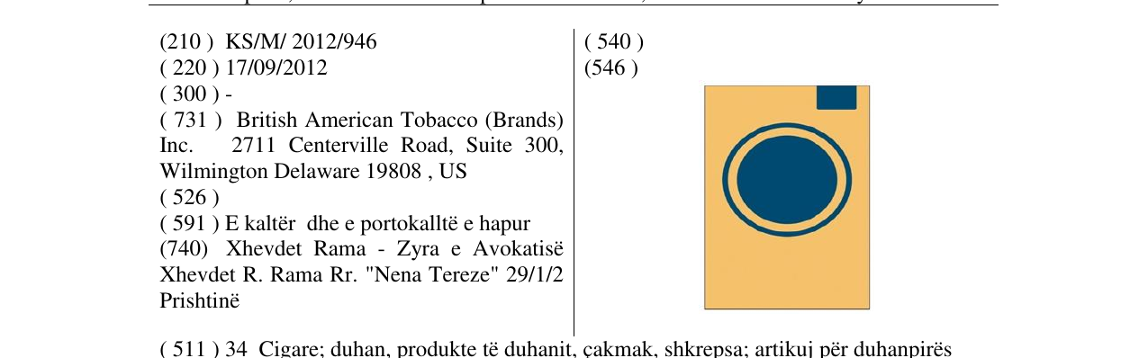 Zëri i markës Markë figurative në buletin