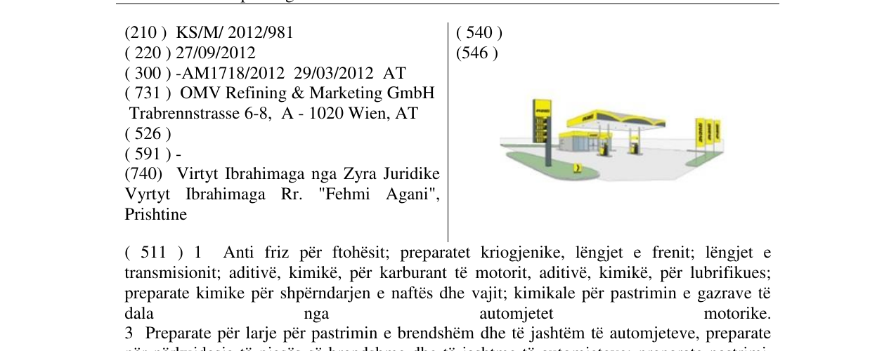 Zëri i markës Markë figurative në buletin