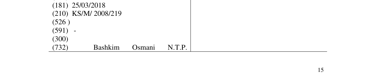 Zëri i markës DONA në buletin