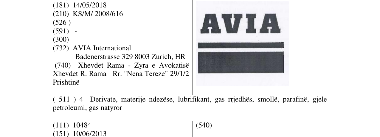 Zëri i markës Markë figurative në buletin