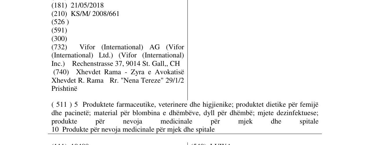 Zëri i markës HAUSAMANN në buletin