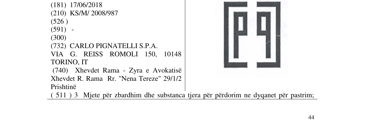 Zëri i markës CP në buletin