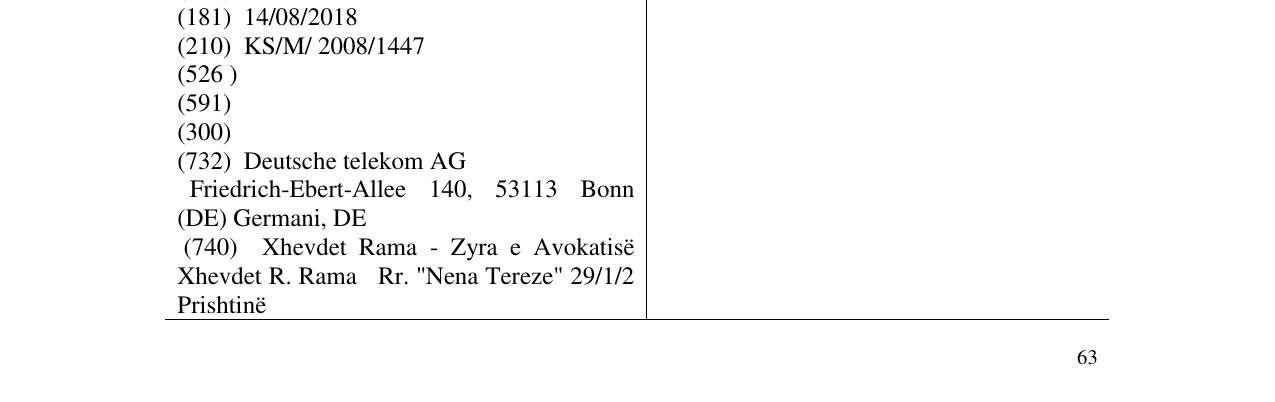 Zëri i markës CONGSTAR në buletin