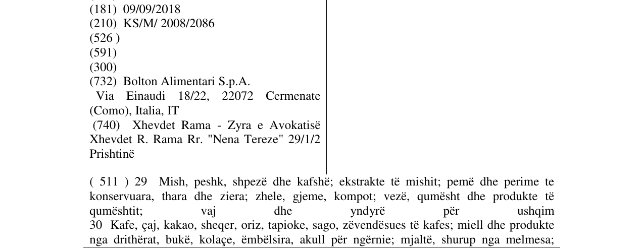 Zëri i markës ISY PIL në buletin