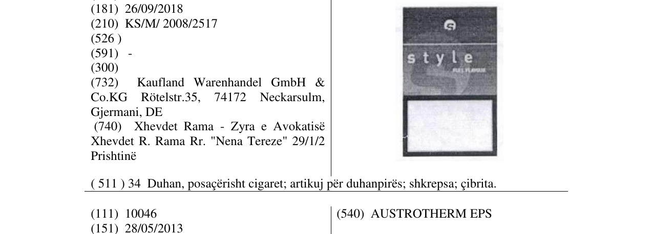 Zëri i markës style FULL FLAVOUR vertical në buletin