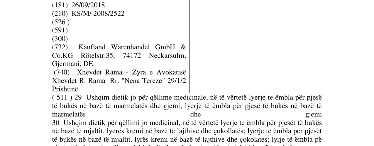 Zëri i markës NUSSANO në buletin