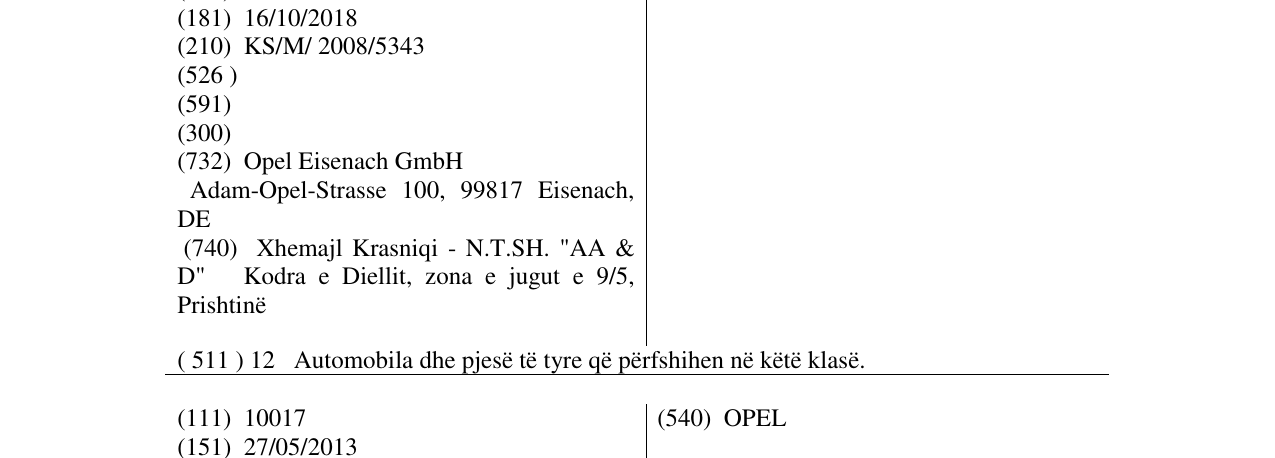 Zëri i markës AGILA në buletin