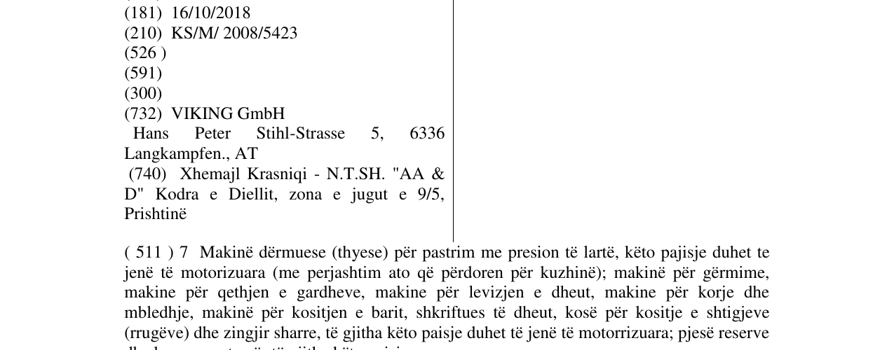 Zëri i markës VIKING në buletin