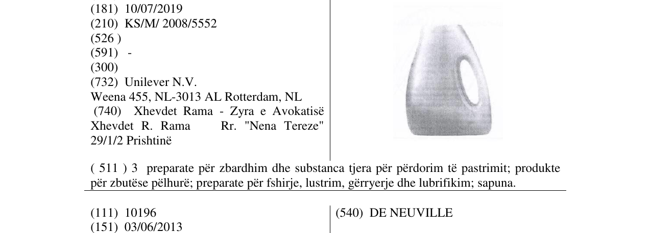 Zëri i markës Markë figurative në buletin