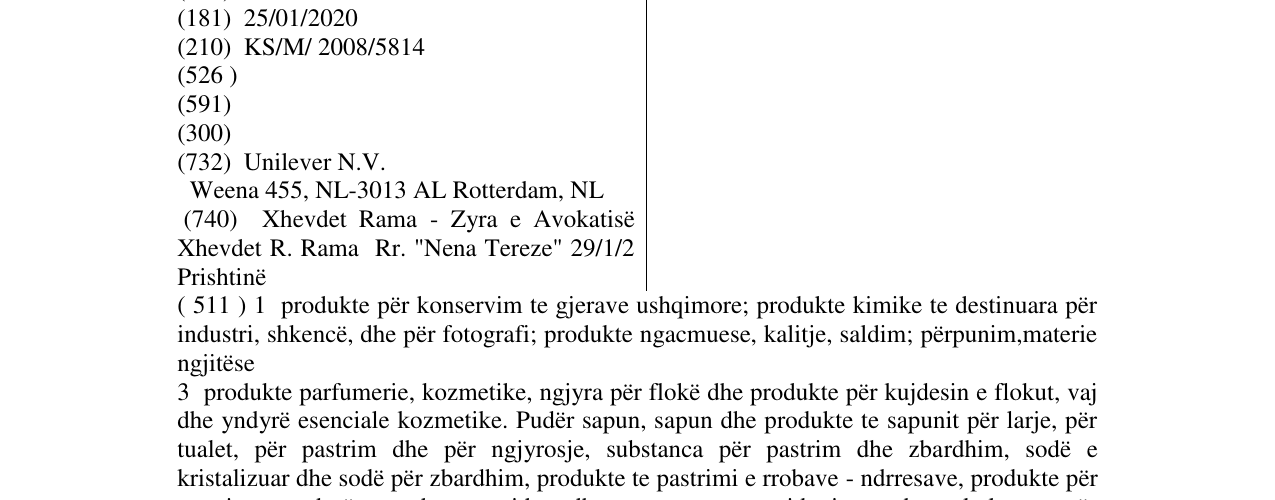 Zëri i markës Surf në buletin