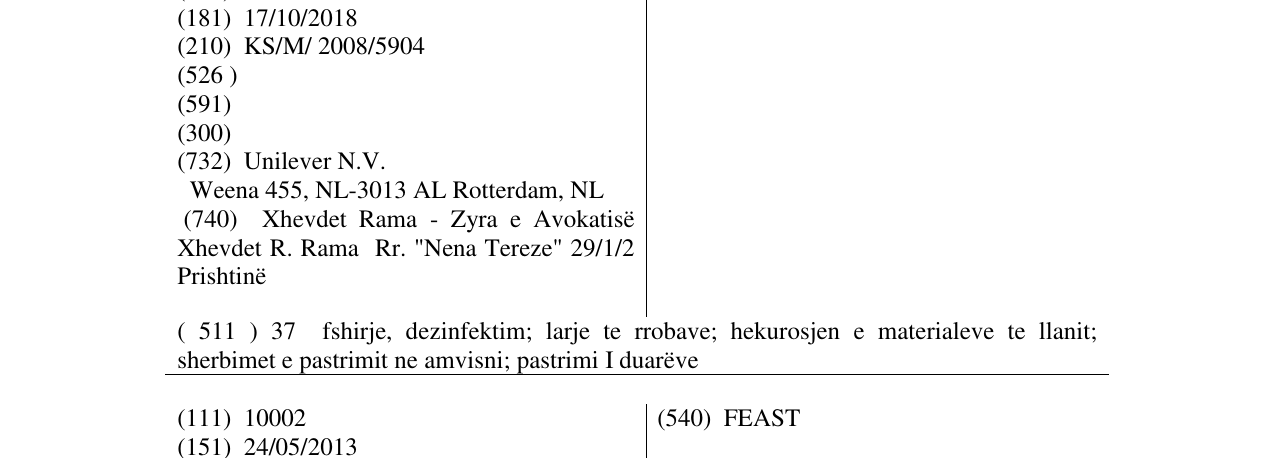 Zëri i markës CIF në buletin