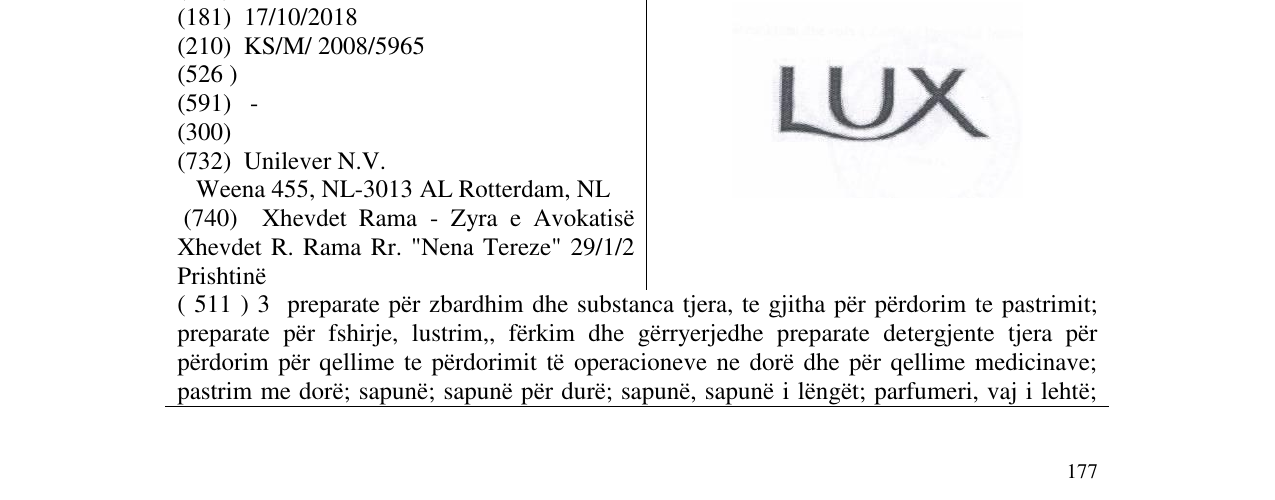Zëri i markës LUX në buletin