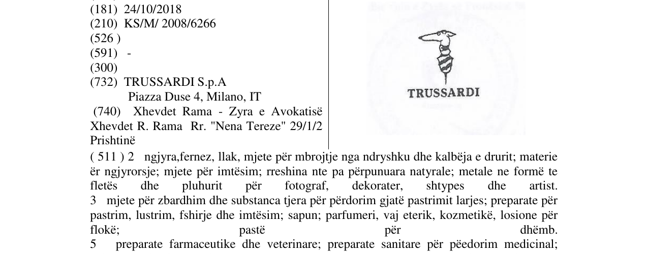 Zëri i markës Markë figurative në buletin