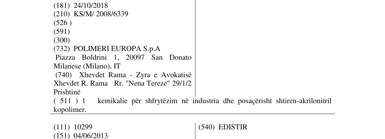 Zëri i markës KOSTIL në buletin