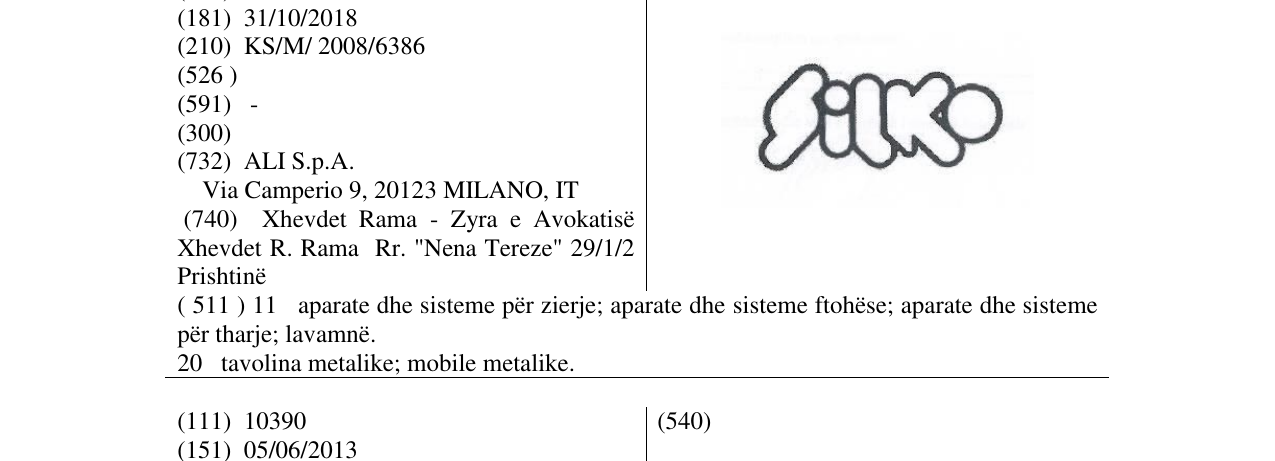 Zëri i markës Markë figurative në buletin