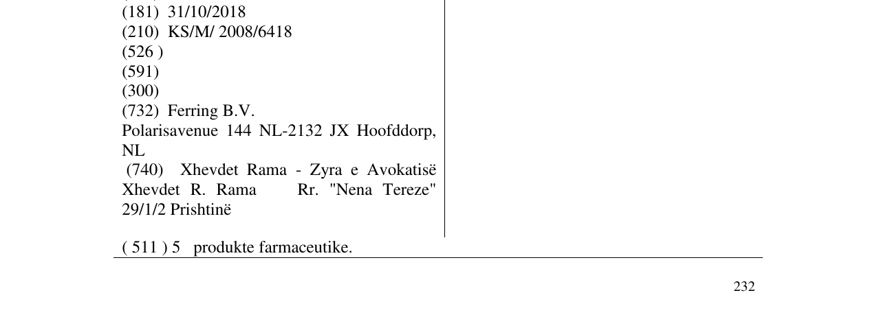Zëri i markës ZOMACTON në buletin