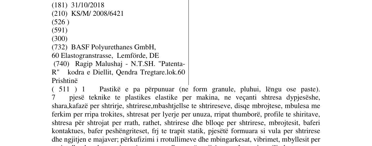 Zëri i markës CELLASTO në buletin