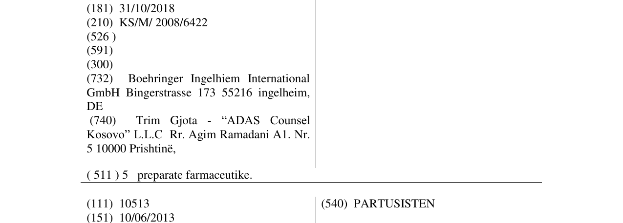 Zëri i markës MICARDISPLUS në buletin