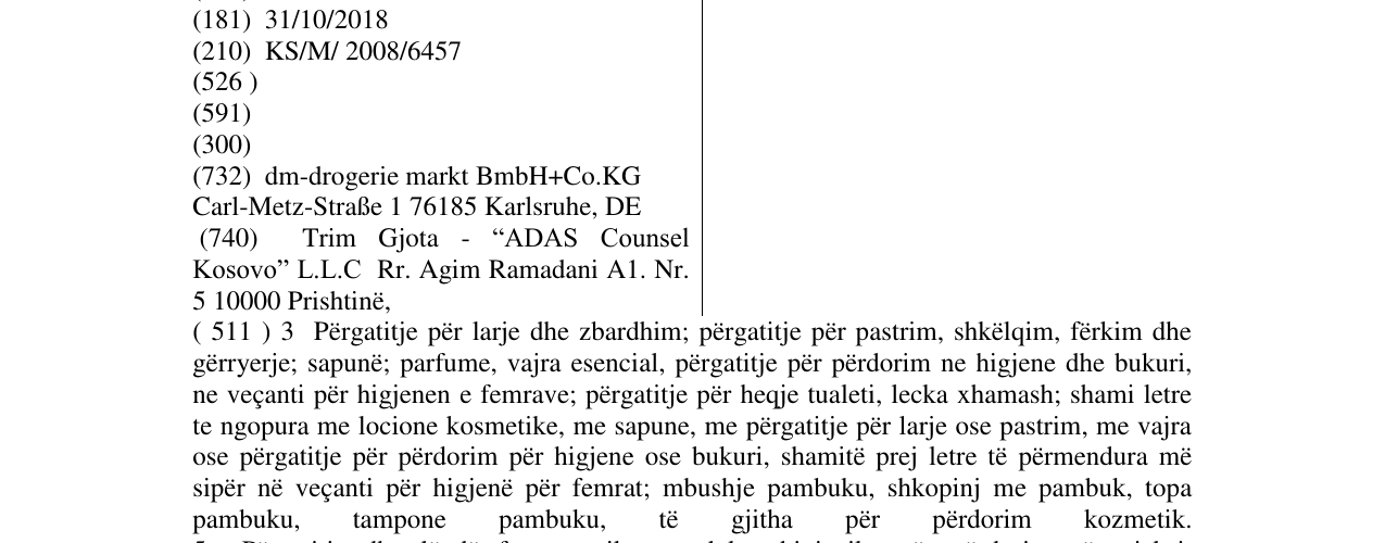 Zëri i markës JESSA në buletin