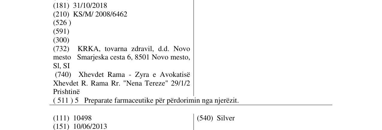 Zëri i markës MODITEN DEPO në buletin