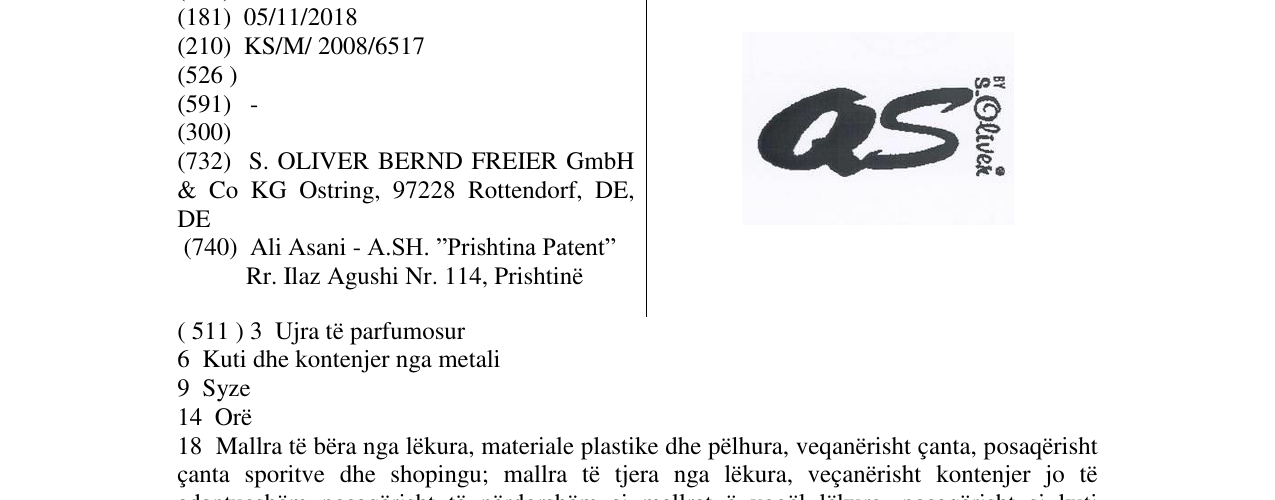 Zëri i markës QS në buletin